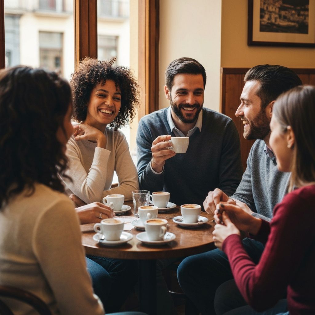 Persone in conversazione
